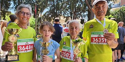 Bodrumlu atletler Zübeyde Hanım koşusunda 3  madalya kazandılar